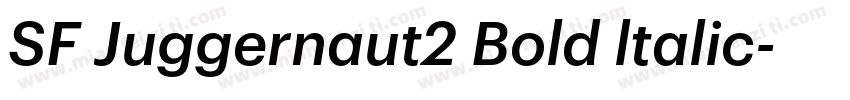 SF Juggernaut2 Bold ltalic字体转换